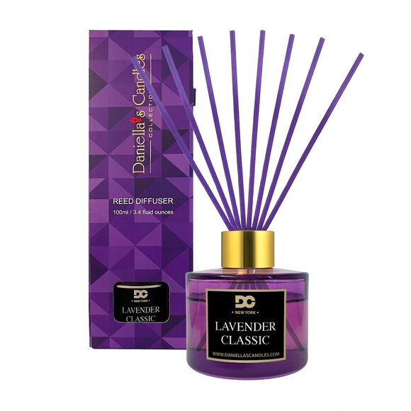 Lavender Classic Reed Diffuser Set Purple - 3.4oz/100mL - Picture 2 of 4